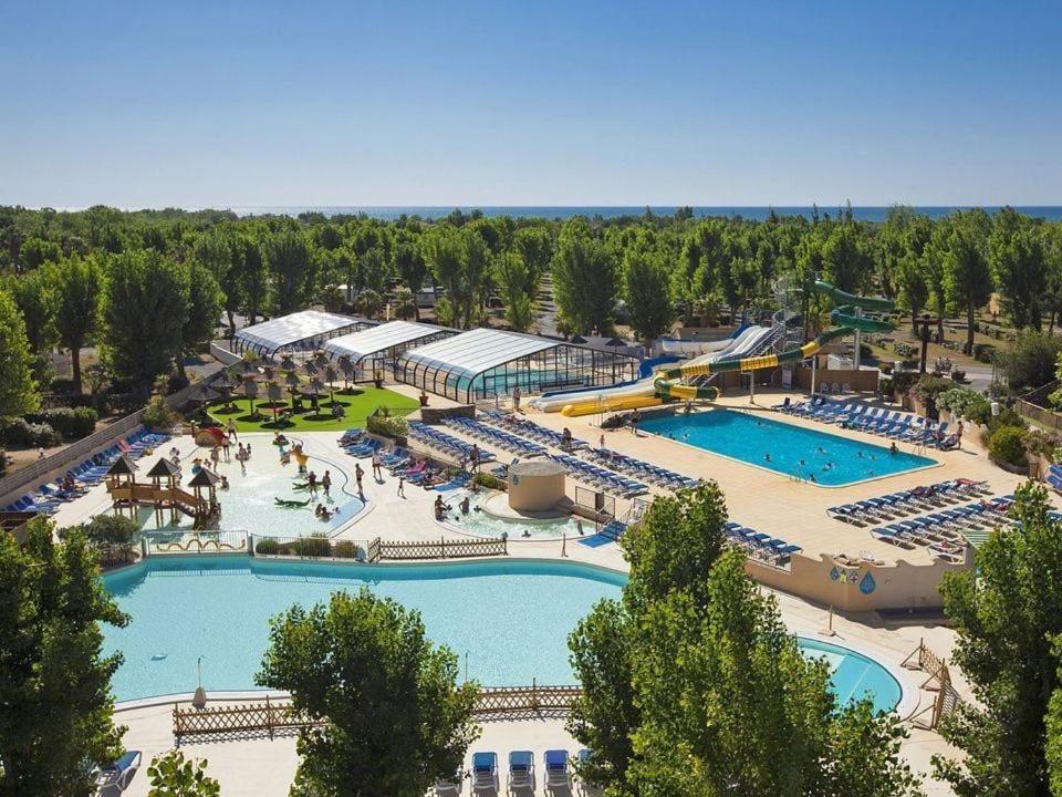 Mobilhome Lodge 3 Chambres, 500M Plage, Camp 5 Etoiles Vendres Eksteriør bilde